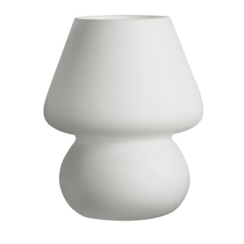 WEST & ARROW NWT glass mushroom color changing led lamp